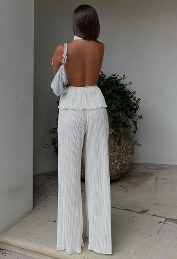 Liza Backless Trouser Set