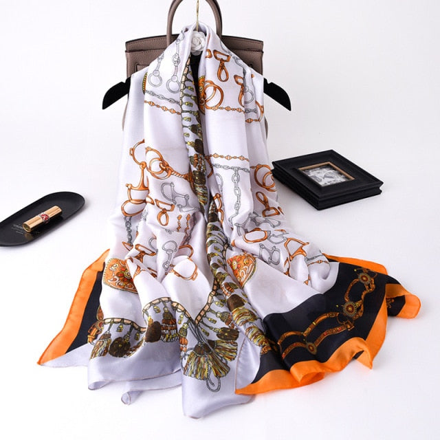 Luxury Brand Silk Scarf