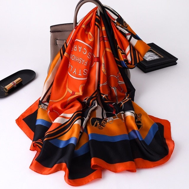 Luxury Brand Silk Scarf