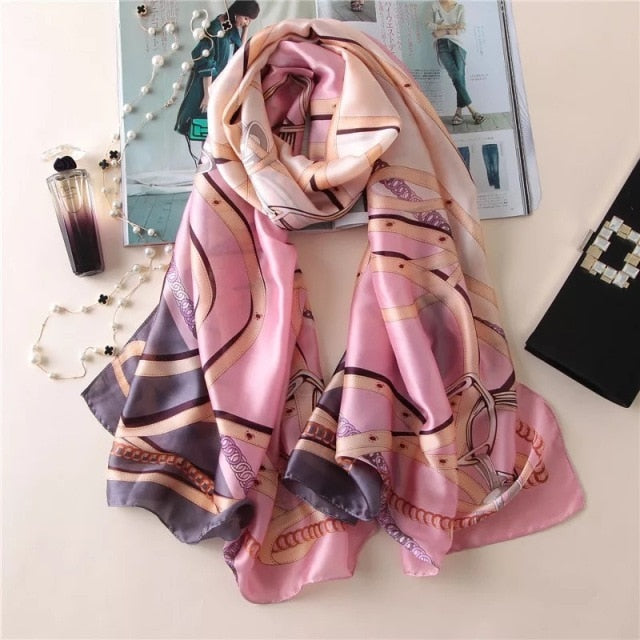 Luxury Brand Silk Scarf