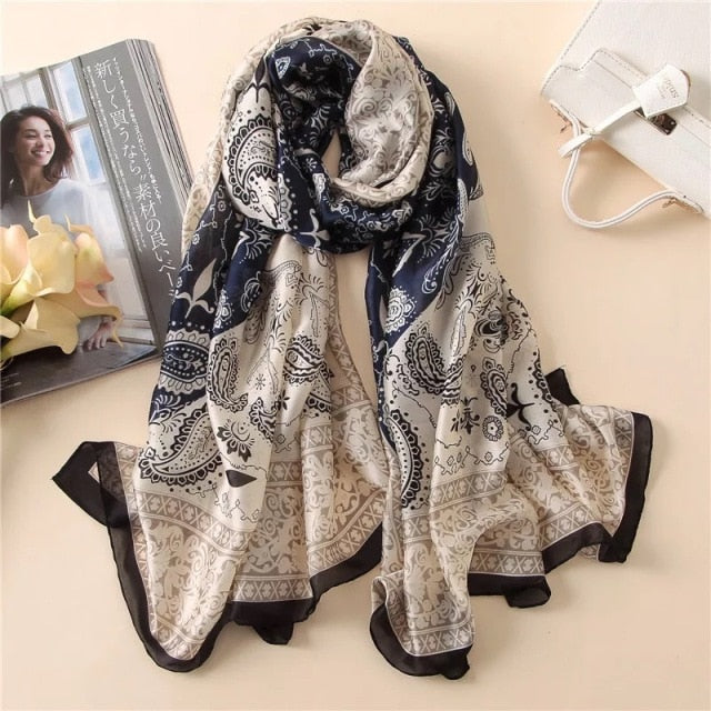 Luxury Brand Silk Scarf