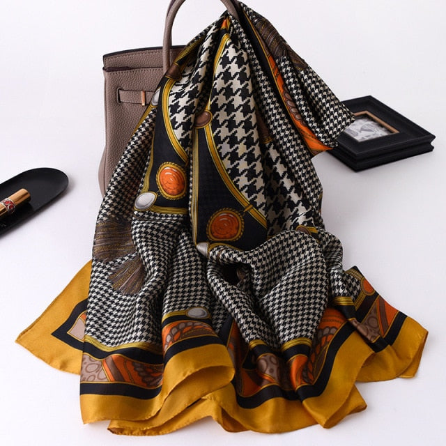 Luxury Brand Silk Scarf