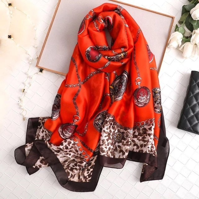 Luxury Brand Silk Scarf